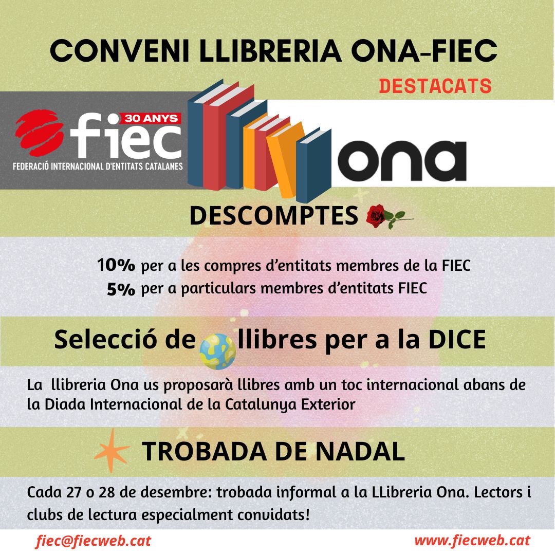 nkforening's tweet photo. 📍Tenim una novetat interessant. 

Tots els membres de Norsk-Katalansk Forening podeu gaudir d'un 5% de descompte, durant el que queda d'any ,per a totes les compres a la Llibreria Ona de Barcelona. 📚
1/2 https://t.co/uX5xEV8K15