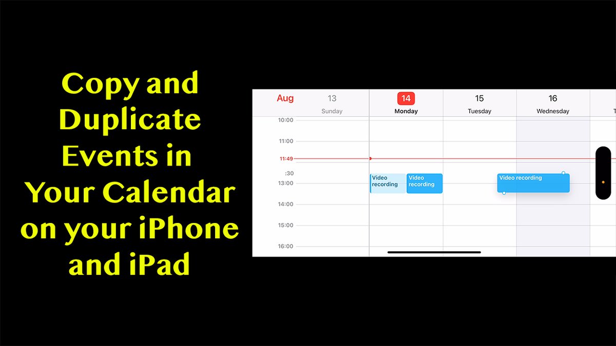 garyschwartz's tweet image. Don't want to retype a duplicate event in your Calendar on your iPhone or iPad, there here is how you can easily copy or duplicate them 
youtu.be/wAO9hLwAYMM
#iPhone #iPad #iOS #iPadOS #Calendar #diary