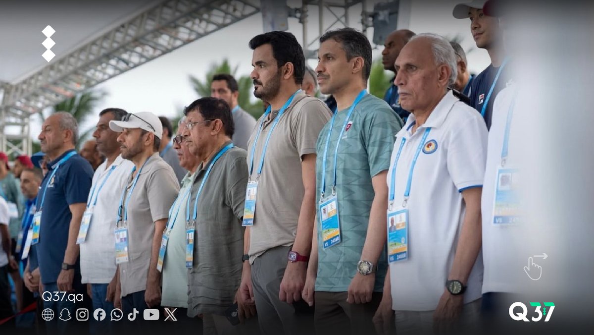 q37_qa's tweet image. In the presence of H.E. Sheikh Joaan bin Hamad bin Khalifa Al-Thani, President of the Olympic Council of Asia and President of the Qatar Olympic Committee, the Qatar National Handball team achieved their second victory by defeating Oman 2-0.

#Qatar #Olympics #Handball