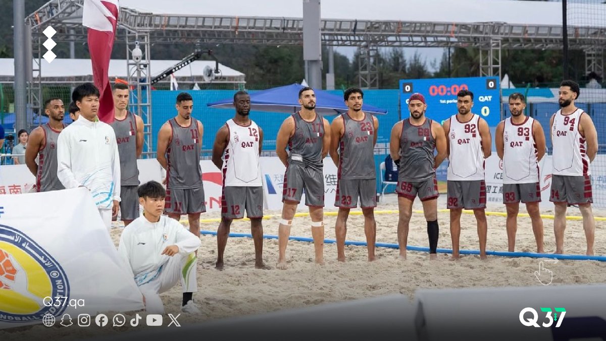 q37_qa's tweet image. In the presence of H.E. Sheikh Joaan bin Hamad bin Khalifa Al-Thani, President of the Olympic Council of Asia and President of the Qatar Olympic Committee, the Qatar National Handball team achieved their second victory by defeating Oman 2-0.

#Qatar #Olympics #Handball