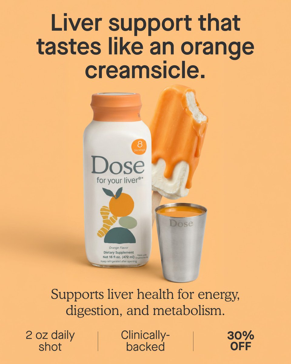 dosedaily_co's tweet photo. Clinically-backed liver support in a daily citrus shot 🍊