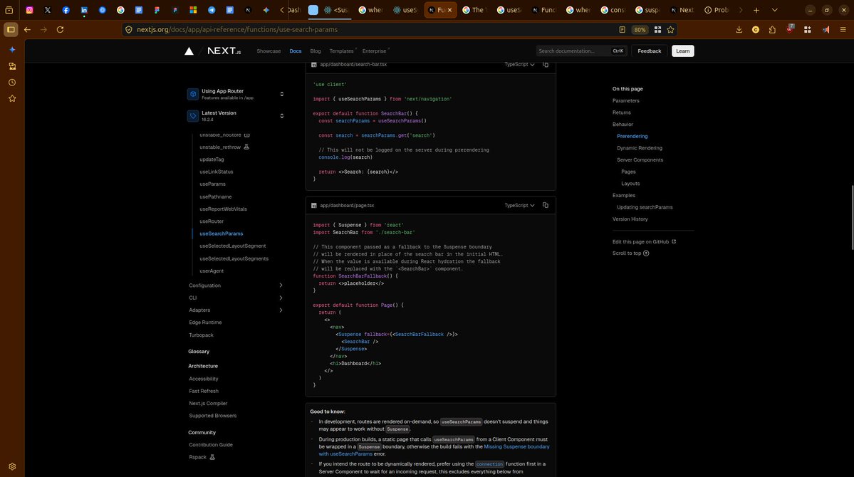 naijadebugger's tweet image. Day 100/100 🚀  #100DaysOfCodeAndDesigns with @SarcasticGeek4u
cleaned up my Next.js setup. 
server handles data, client handles UI

moved tab state into the URL (?tab=products) instead of keeping it only in local state

the server can read the URL and render the correct view