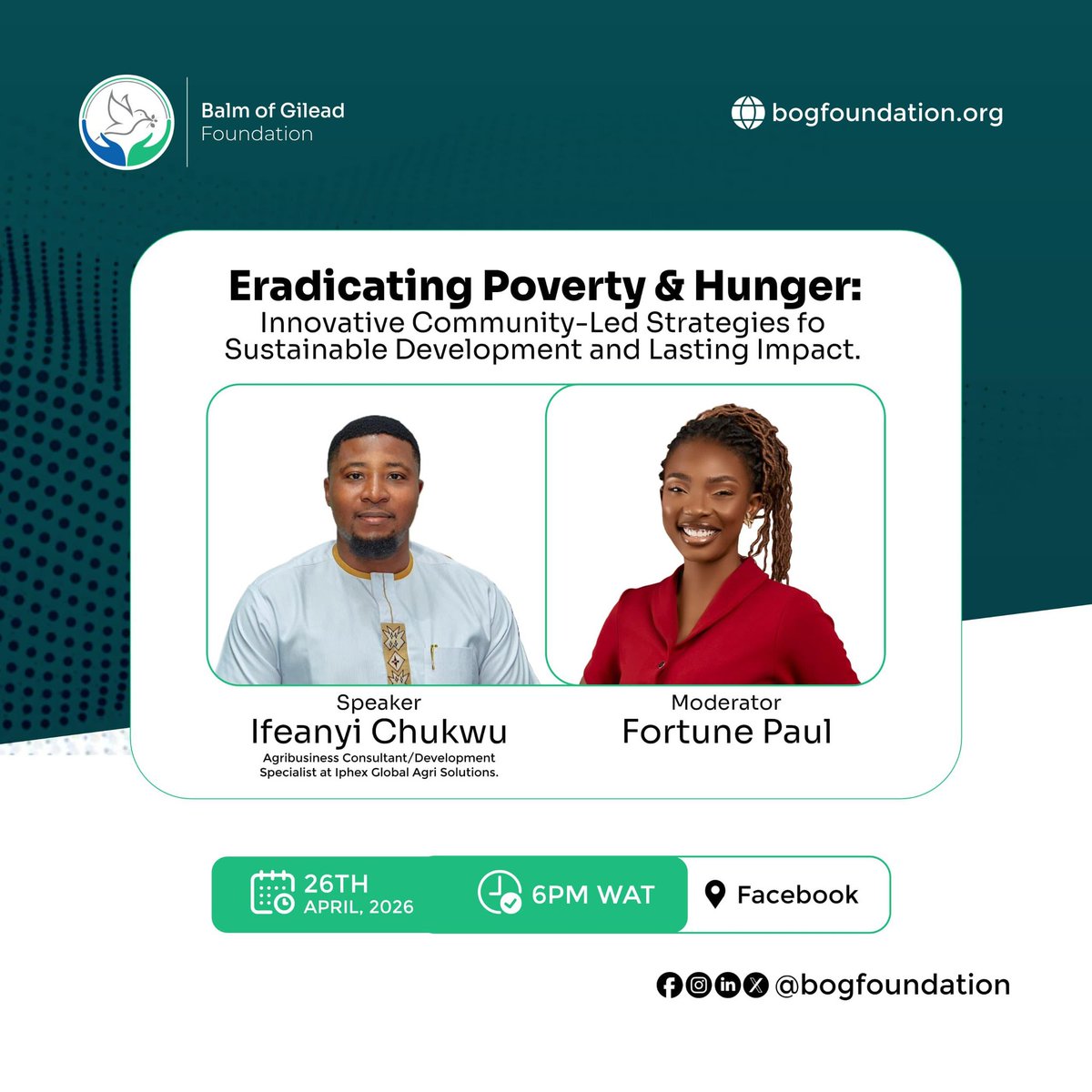 bogfoundation's tweet photo. We are back again! And you should know we do solid conversations only! 

Mark your calendars and get ready for the rush of information that will be coming your way!

#bogfoundation
#webinar https://t.co/Jvo0b3Fj9p
