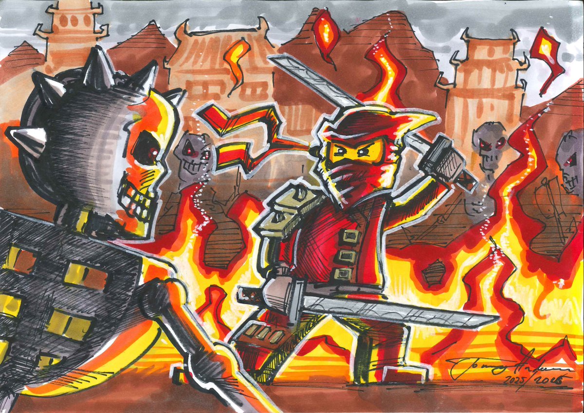 Some new Ninjago drawings!
Head on over to instagram.com/p/DXZ-Y9zDMNU/… if you'd like to own an original for a modest-ish price.
