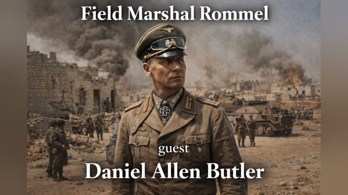 BriefingRoom_45's tweet image. Ladies and gents, get ready for the brand new episode of The Briefing Room podcast out TOMORROW - my epic chat with Daniel Allen Butler about Field Marshal Rommel #wwii #wwiihistory #historymatters #thebriefingroom #Rommel #Africa #FieldMarshal