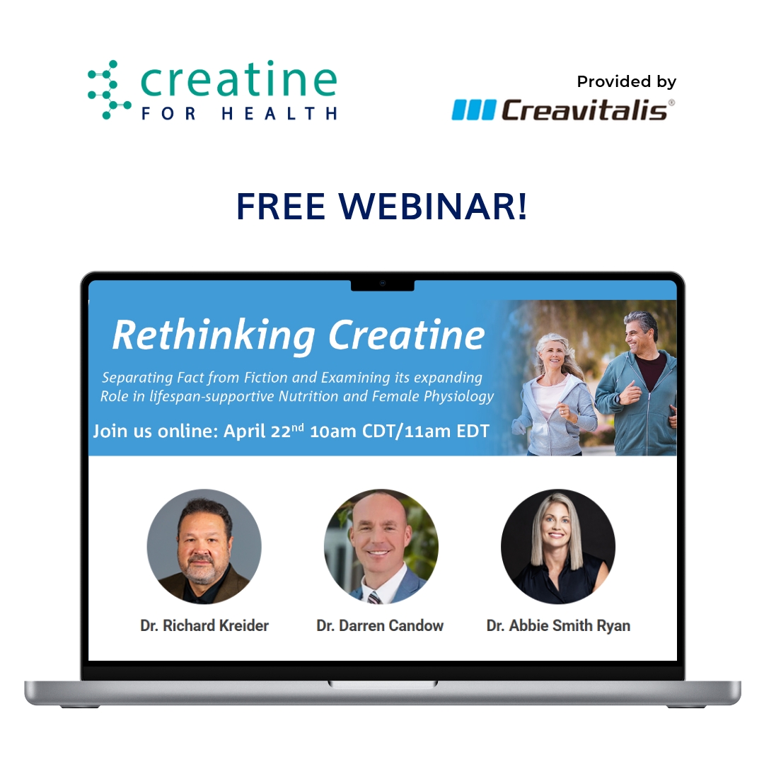 Creatine4Health's tweet image. #FreeWebinar
Creatine is having a moment… but the conversation is just getting started!

🕒 April 22 | 11 AM EDT / 10 AM CDT
⏱ 90-minute session

Provided by
Creavitalis®

Secure your spot here:
onlinexperiences.com/Launch/QReg/Sh…

#Creavitalis #Creatine #CreatineForHealth