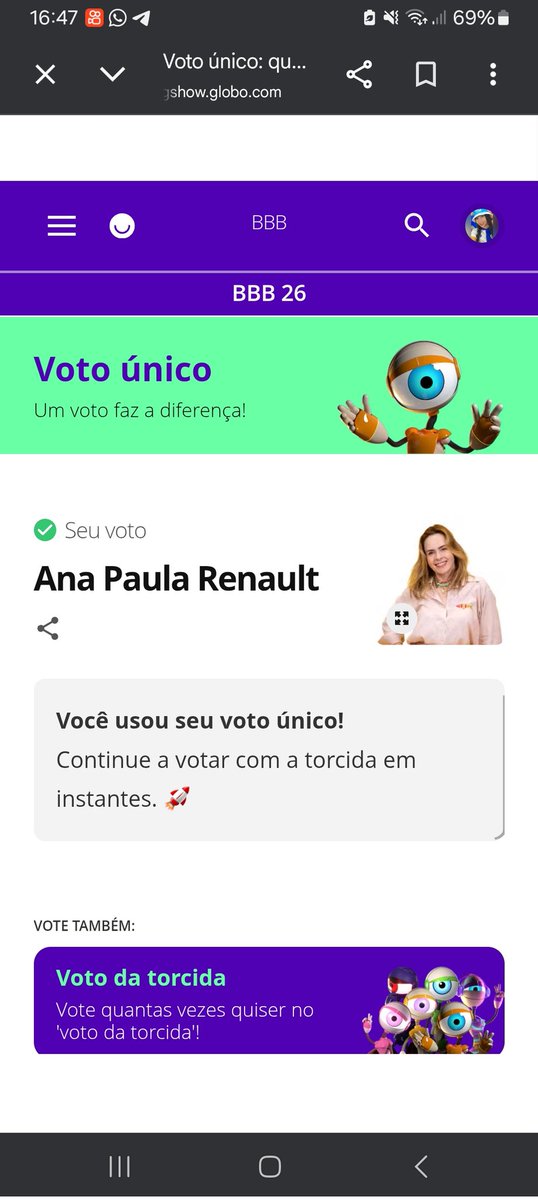 maypj_'s tweet photo. @PortaldaRenault #AnaPaulaCampeã #BBB26 https://t.co/KFH1QL8dRu