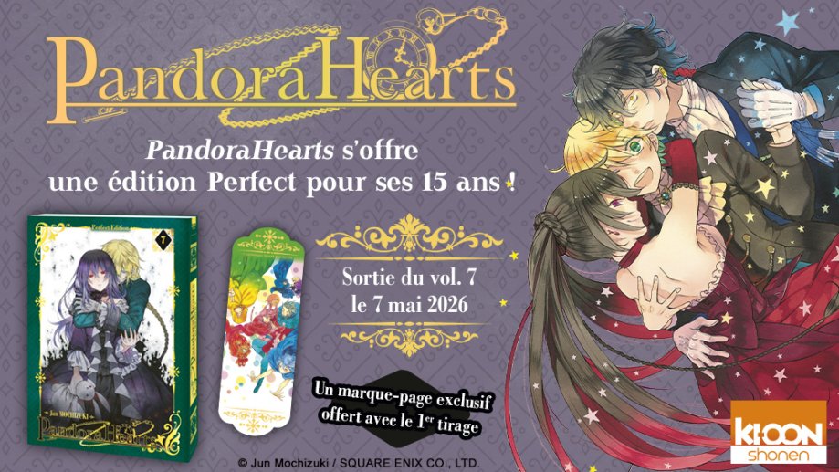 SteelbookV's tweet image. PandoraHearts Perfect Edition T07 sort le 07 Mai, disponible chez ⤵️

Amazon : amzn.to/48g6fsF
Fnac : tidd.ly/4tYdU77
Leclerc : tidd.ly/41MDLTI
Cultura : tidd.ly/4dWQCda

Infos : steelbookjeuxvideo.fr/pandorahearts-… #pub