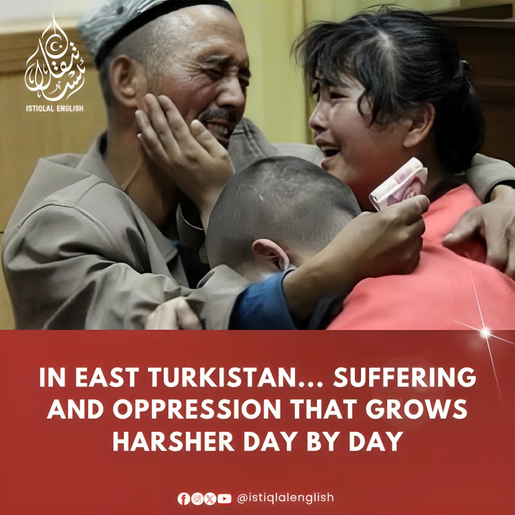 IstiqlalEn's tweet image. In East Turkistan... the pain is no longer hidden, it screams in the face of the entire world.

#genocide #humanrights #UyghurMuslims #china #trendingreels