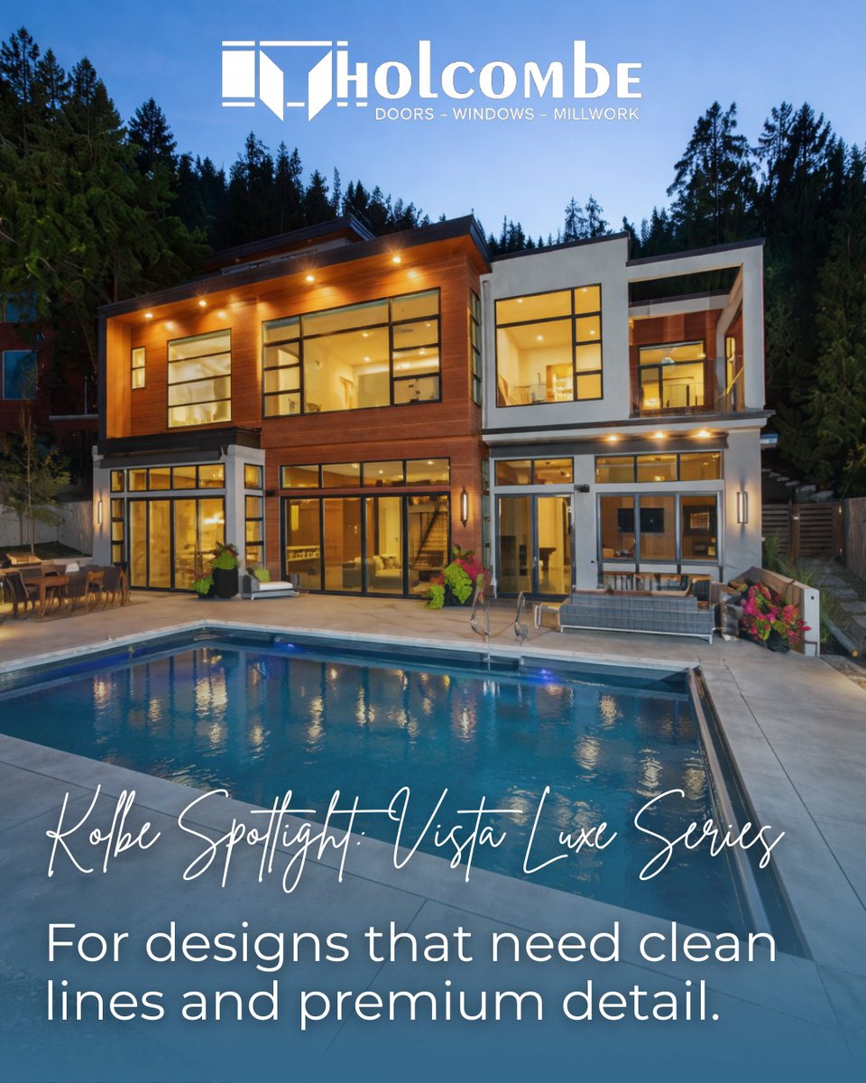 HolcombeDoors's tweet image. If you’re building or renovating and want a modern, elevated look, Kolbe Windows and Doors is a line worth exploring.

#windowsanddoors #renovations