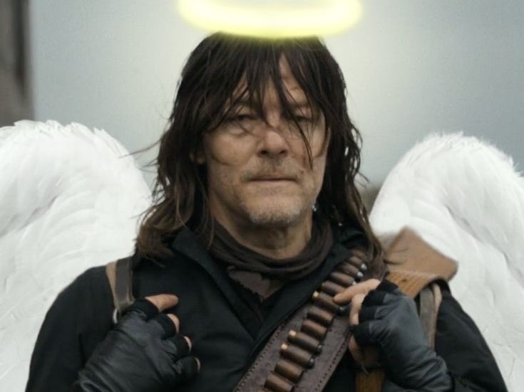 The angel and the protector Daryl Dixon. 🏹🏹 <a href="/wwwbigbaldhead/">norman reedus</a> #NormanReedus