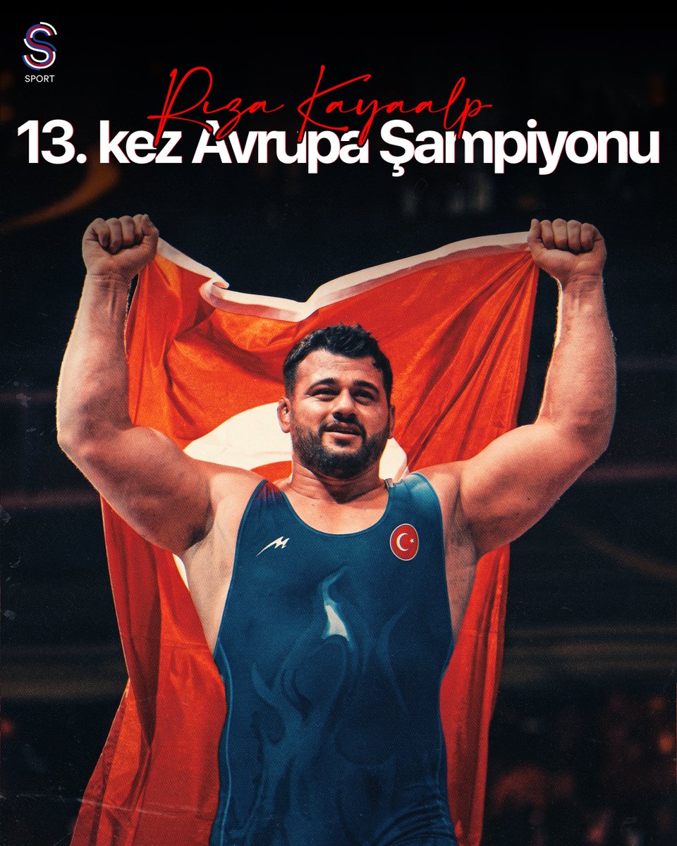 ssporttr's tweet photo. RIZA KAYAALP TARİH YAZDI! 🇹🇷

Finalde Macar rakibini 7-1 mağlup eden Rıza Kayaalp, 13. Avrupa Şampiyonluğu’na ulaşarak kırılması zor bir rekora imza attı! 👑🤼‍♂️ https://t.co/k0ybmQbnLT