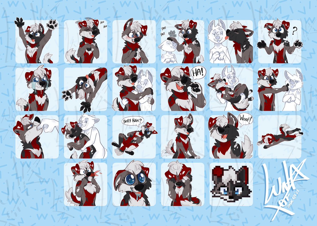 VeniStokes's tweet photo. Stickers made by the amazing Lunaxof over on 🔵☁️!!! I love them so much! :D https://t.co/1j6WIsQrYn