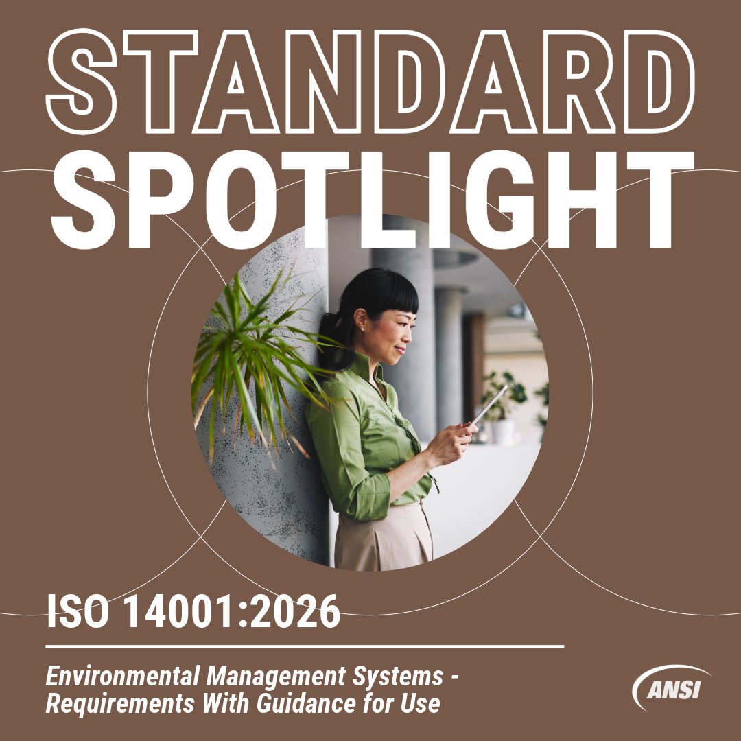 ansidotorg's tweet image. With the release of ISO 14001:2026, organizations gain clearer guidance and a more streamlined approach to addressing today’s environmental #Sustainability priorities while maintaining consistency and reliability. This new edition:

🌎 Supports environmental protection and