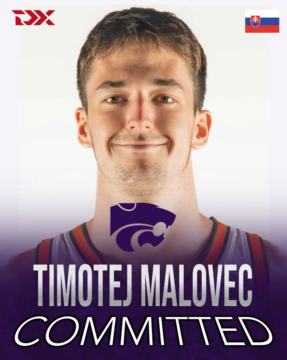 DraftExpress's tweet image. NEWS: Miami transfer Timotej Málovec has committed to Kansas State, agent Miško Ražnatović told DraftExpress.

The 6'9, 21-year-old Slovakian forward averaged 4.2 points in 15 minutes per game and will have two years of NCAA eligibility remaining.