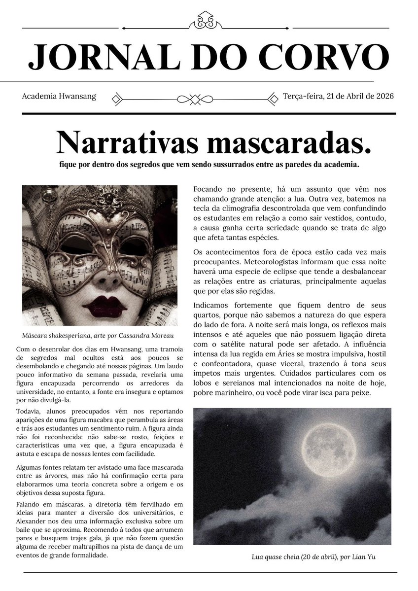 𝐓𝙷𝙴 𝐑𝙰𝚅𝙴𝙽 𝐉𝙾𝚄𝚁𝙽𝙰𝙻. tweet media
