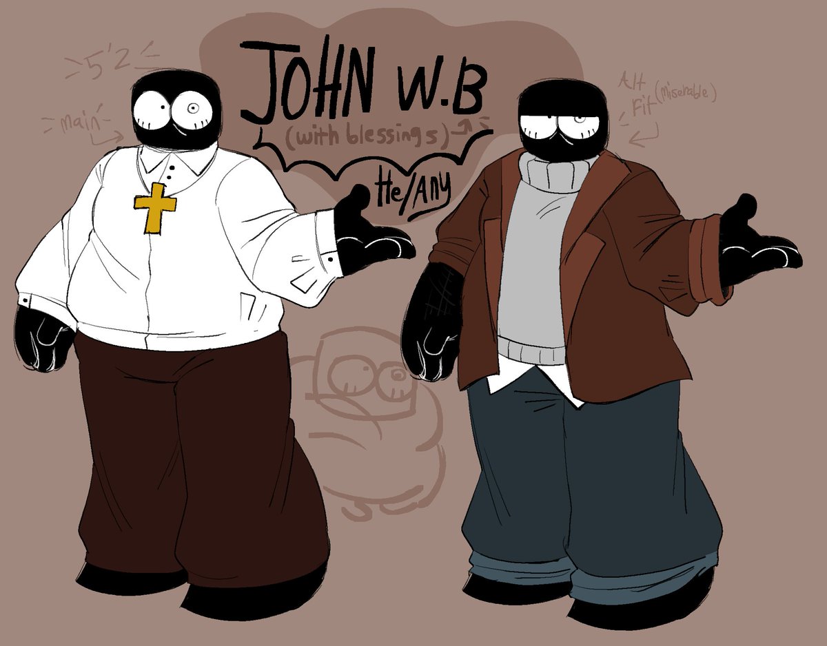 yaaay he has a new ref sheet. Reintroduction to john wb