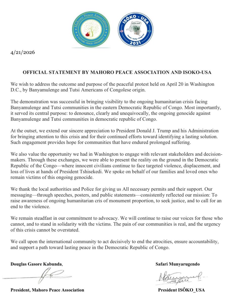 Mahoro Peace Association (MPA) tweet media