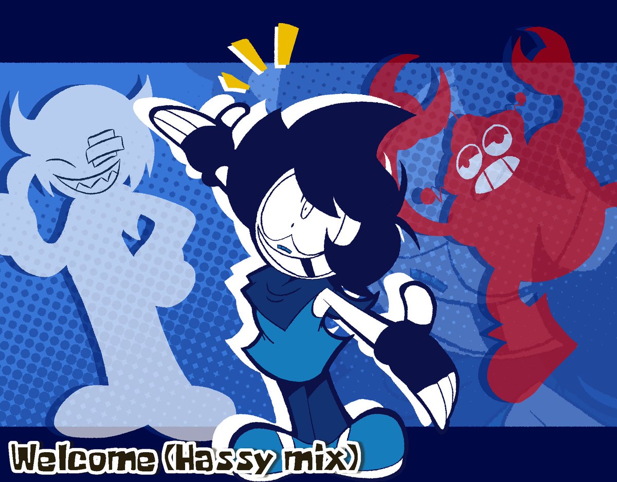 Jsjsjsjsjs A silly Vs. mouse au with #hassyandhisgang cause it was fun drawing ...