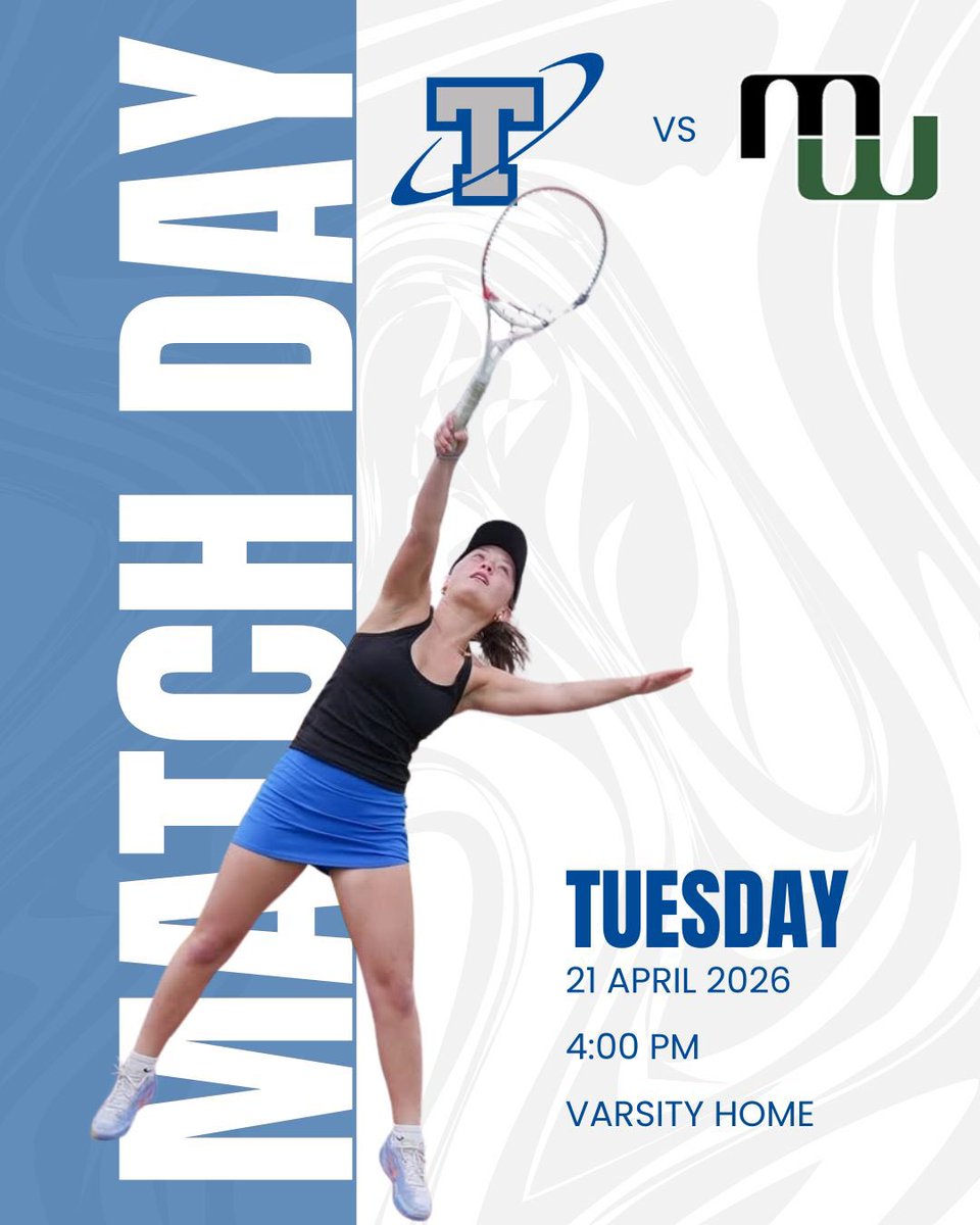 🔥🎾MATCH DAY🎾🔥

Varsity is home today vs Millard West!

🕓 4:00 PM Start
📍 HOME @ Papillion La Vista South Courts

Protect the home court, stay aggressive, and compete every point 💪 Let’s get after it!

Let’s go Titans!! 💙🔥
#TitanTennis #VarsityTennis