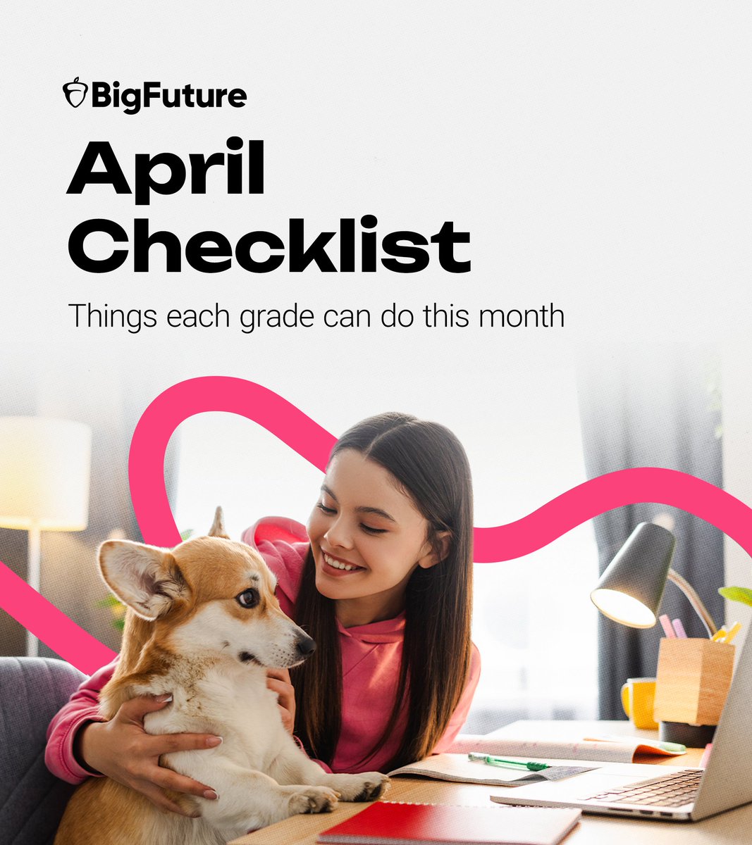MyBigFuture's tweet image. Help students stay on top of their goals this month — share our April checklist. 📋✅

9th Grade: spr.ly/6011BBBC43
10th Grade: spr.ly/6013BBBC4P
11th Grade: spr.ly/6015BBBC4R
12th Grade: spr.ly/6016BBBC4r

#collegeplanning #careerplanning #goalsetting