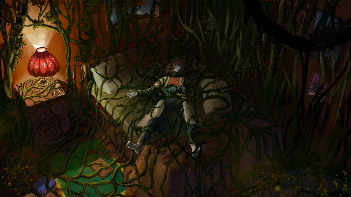 hudon_bertrand's tweet image. Création fini pour la nouvelle illustration pour O.S.A.A.T Studio. La botaniste. Assez ironique comme fin.

Creation complete for the new illustration for O.S.A.A.T Studio. The botanist. Quite an ironic ending.

#digitalart #illustration #horrorart #indiegame #horrorgame