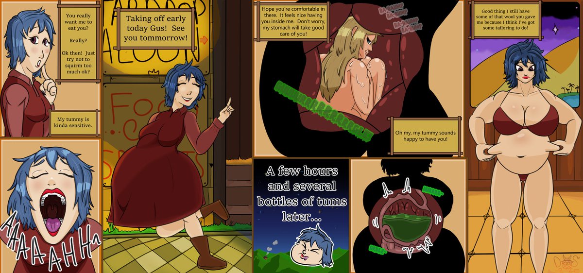 DoS_the_Writer's tweet photo. Picture I did last month for Patreon featuring Emily from Stardew Valley!

#vore https://t.co/iku4aiX0Rl