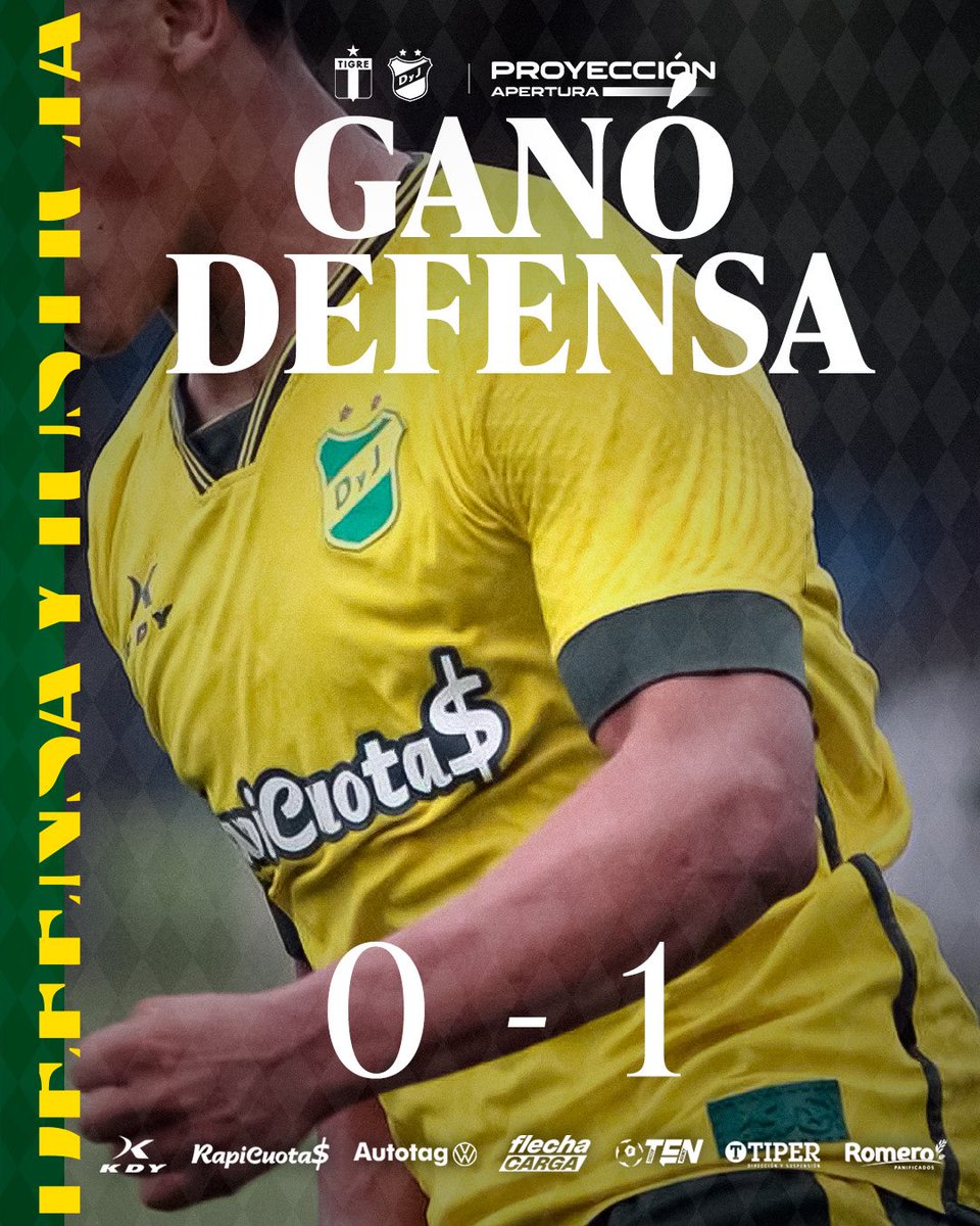 ClubDefensayJus's tweet image. Reserva | ¡Final del partido!

¡GANOOOO DEFENSA! 🔰

#Tigre 0 - 1 #Defensa 

#TodosJuntos💚💛💚