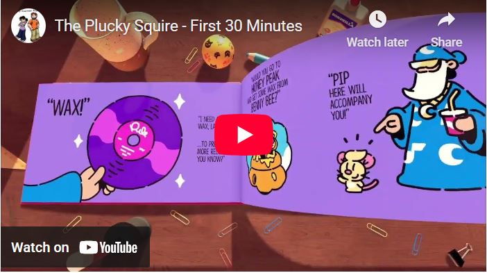 Gamewatcher's tweet image. #BusyGamer #Streaming - 1st 30 mins of @devolverdigital The Plucky Squire bit.ly/4sRBEZI Love the dynamic of jumping in and out of 2D surfaces, though it's not always clear where to go