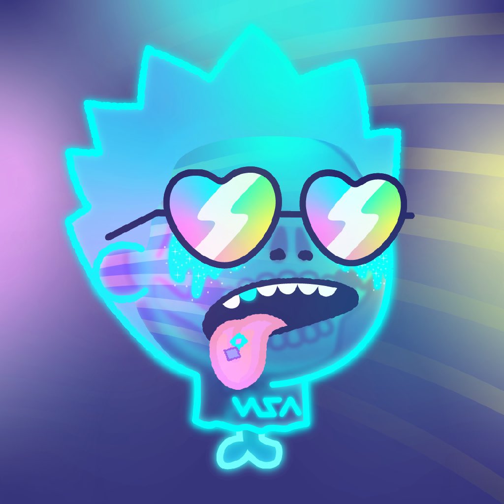 Vickilicious10's tweet image. Picked up a few rare @DECAPINATION 
 off the floor 💜🩵💙 giving me some 80s vibes right now 

#NFTCollection #NFTArt