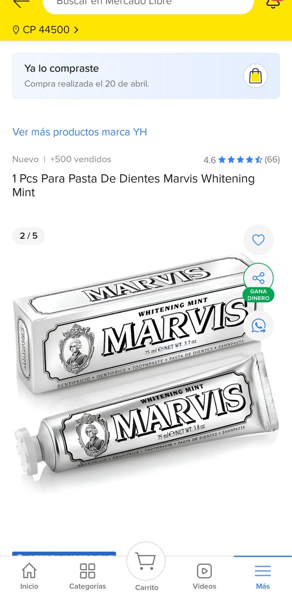 davidgalva's tweet photo. @Mercadolibre @ML_Mexico #marvis pasta de dientes
Lo que da coraje es que les vale madre la promocionan como original robo
#rpbo @Profeco https://t.co/BjZl822u2y