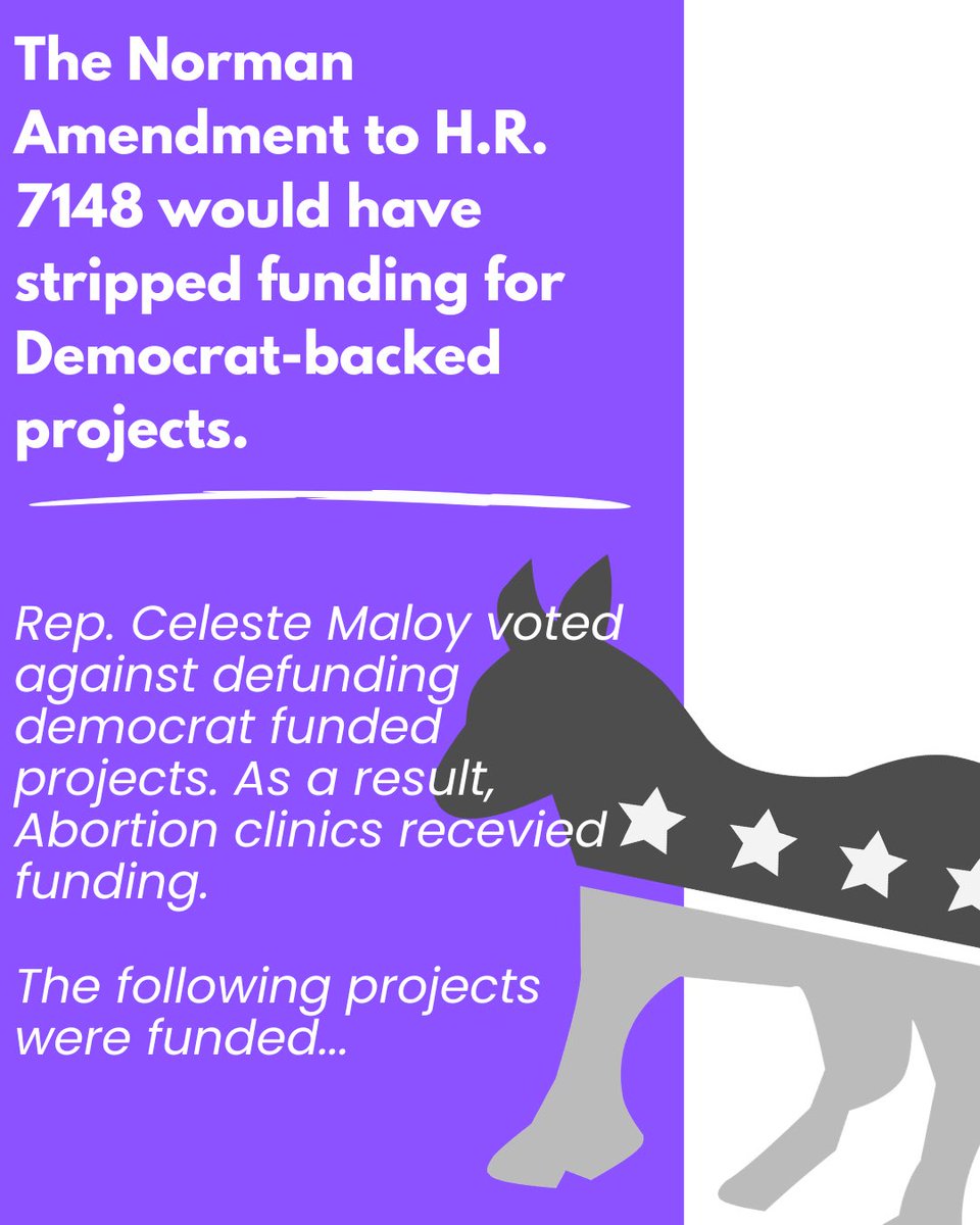 Voting to fund abortion clinics? How Republican of you, Celeste.