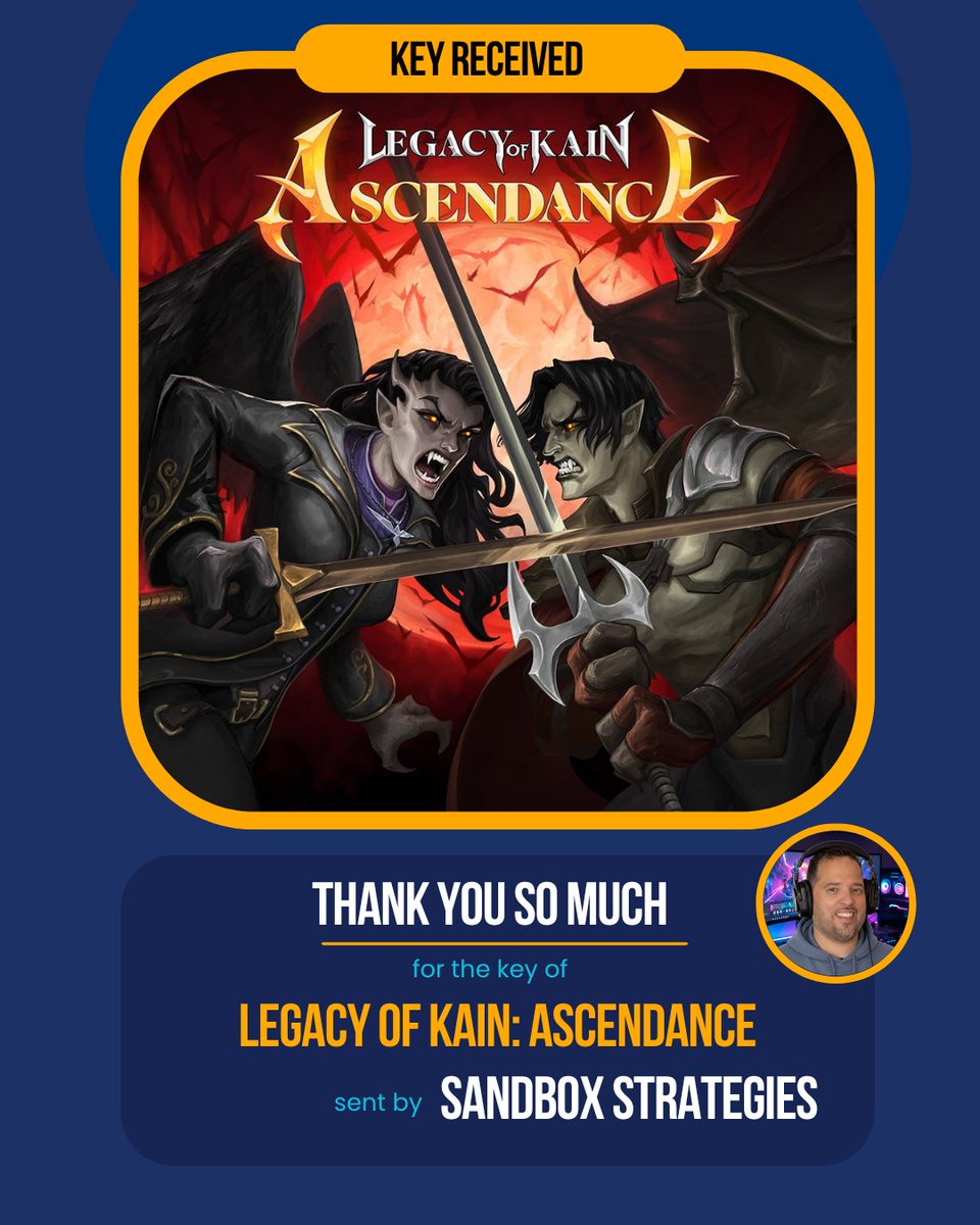 40taoGames's tweet image. 🎮 Acabei de receber uma key de Legacy of Kain Ascendance da @SandboxStrat

Muito obrigado pela confiança! Review em breve 👀🔥

#LegacyOfKainAscendance #Gaming #GameReview
