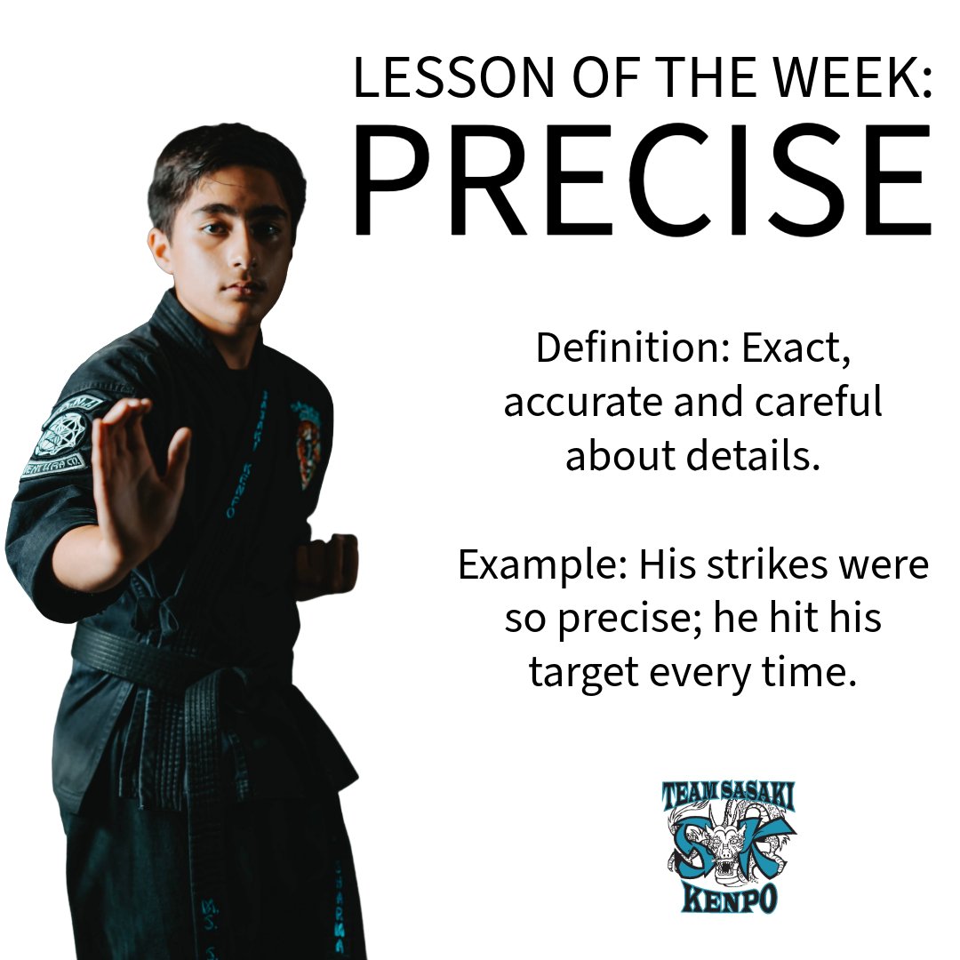 sasakikenpo's tweet photo. This week we talk about there being times when being precise matters a lot and taking our time when we do these things can make all the difference.
#LessonoftheWeek #OxnardParents #TakeYourTime #Precise https://t.co/7o5vIS2ZsX