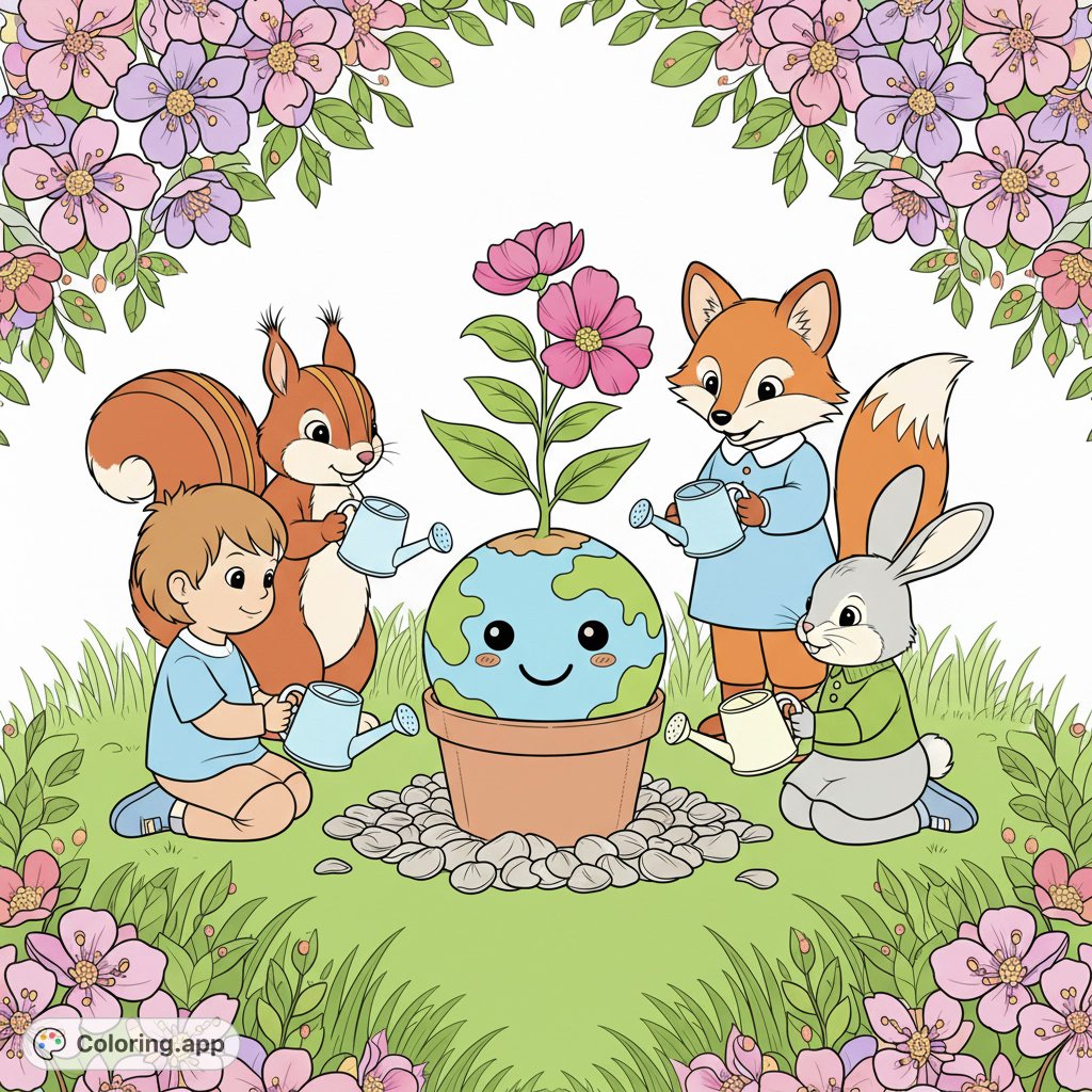 coloringdotapp's tweet image. Earth Caretakers Coloring Page — fully colored! Which detail stands out to you?

🎨 coloring.app/gallery/pages/…

#coloring #creativity #earthday #nature