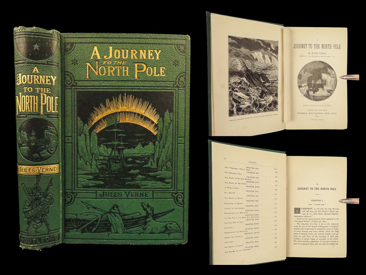 SchilbRareBooks's tweet image. "A Journey to the North Pole" is one of the many adventure novels written by Jules Verne! This edition includes fascinating illustrations of the North Pole. (1875) Interested? ow.ly/6ekQ50YMJHz
Want more? ow.ly/qrin50YMJHA

#Verne #NorthPole #Voyages #Journey