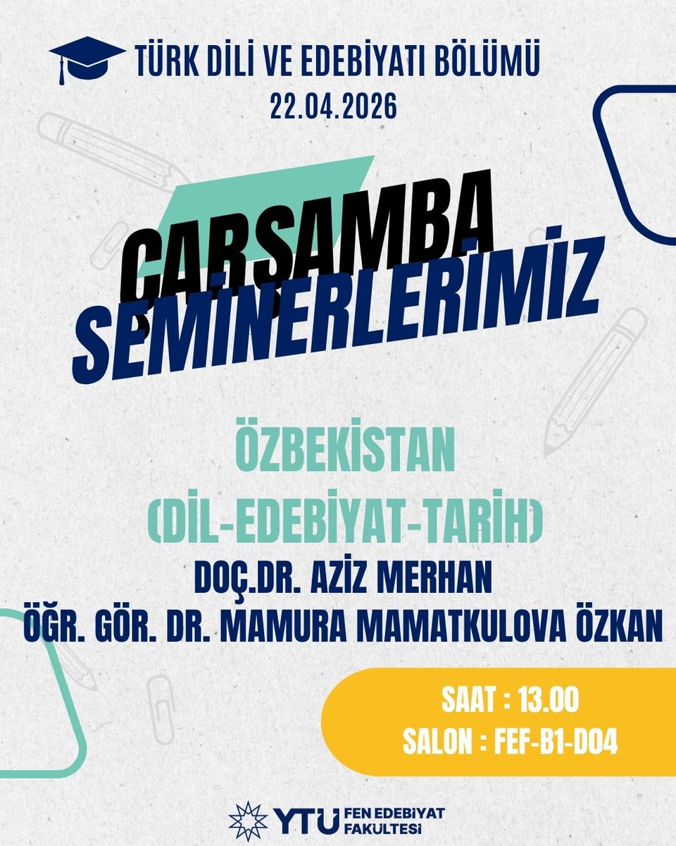 YTÜ Fen-Edebiyat Fakültesi tweet media