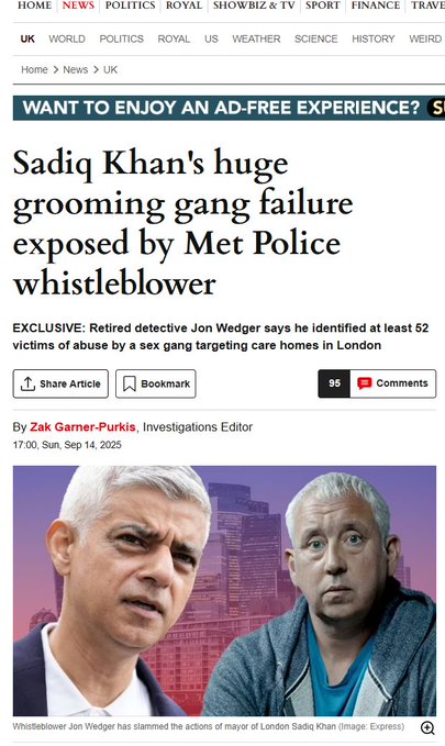 w0tn0t2201's tweet photo. @MilesLJones @SadiqKhan @Daily_Express Time this low-life racist Pakistani Muslim scum @MayorofLondon is booted out
#LondonHasFallen https://t.co/9jKNcW70m8