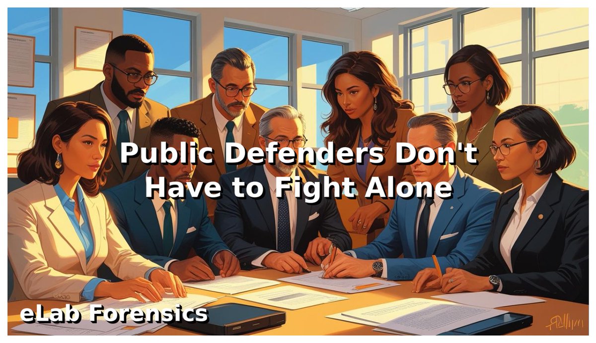 🛑 Public Defenders: You’re not alone

At eLab Forensics, we help you dig into digital evidence—location data, phone logs, timelines, and more

Because facts can mean freedom
We stand with defenders nationwide

Follow us and sign up for the Toolbox, links below

#DigitalEvidence