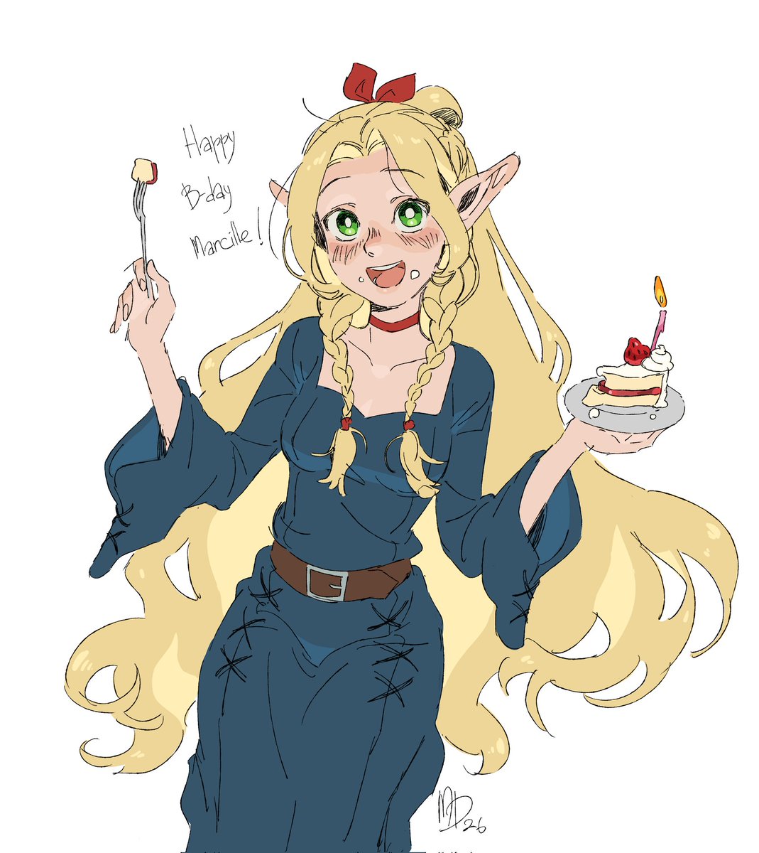 late bday drawing of my shayla 

#dungeonmeshi