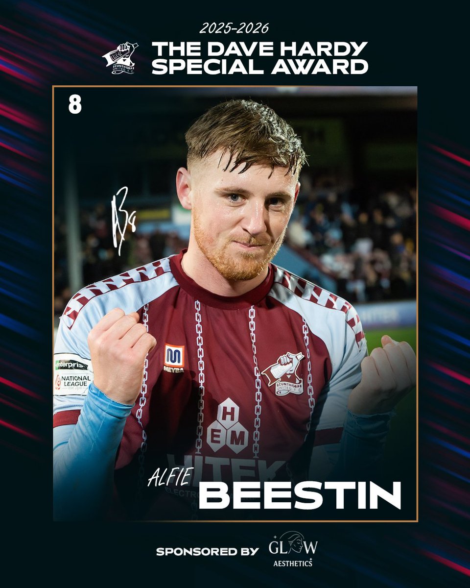 SUFCOfficial's tweet image. 🏆🍽️ 𝐄𝐍𝐃 𝐎𝐅 𝐒𝐄𝐀𝐒𝐎𝐍 𝐀𝐖𝐀𝐑𝐃𝐒 𝐃𝐈𝐍𝐍𝐄𝐑
ꜱᴘᴏɴꜱᴏʀᴇᴅ ʙʏ ɢʟᴏᴡ ᴀᴇꜱᴛʜᴇᴛɪᴄꜱ

The Dave Hardy Special Award
Presented by Karen Lee
Winner: Alfie Beestin

#UTI #IRON