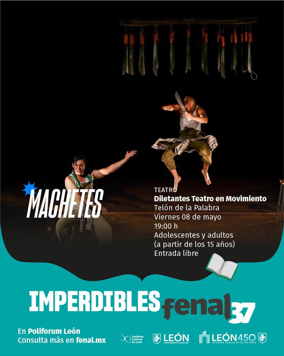 El teatro también es parte de la  #ExperienciaFenal37, y este año 🎭 Diletantes Teatro en Movimiento nos acompaña desde Aguascalientes con su obra 𝙈𝙖𝙘𝙝𝙚𝙩𝙚𝙨. 

⚠️ Recuerda que son más de 3️⃣0️⃣0️⃣ actividades 🥳 y puedes consultarlas todas en fenal.mx.