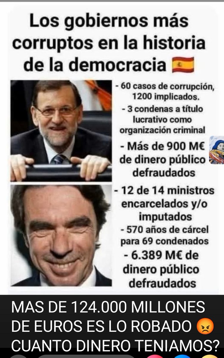 AUN ASÍ HAY TRABAJADORES POBRES Y PENSIONISTAS QUE NECESITAN SU PENSIÓN QUÉ LOS SIGUEN VOTANDO, PERO SON LOS QUÉ NO TIENEN MAS DE UNA🦠EN LA🧠 QUÉ ADEMÁS LA TIENEN LLENA DE MUCHA 💩💩💩💩💩