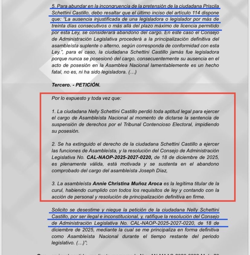 🚨A los Medios de comunicación, militancia de <a href="/RC5Oficial/">Revolución Ciudadana</a> y ciudadanía

La expulsión de <a href="/annie_munozec/">Annie Muñoz Aroca</a> NO se debe a diferencias de opinión entre ella y RC5 o entre ella y yo

Hubo un PACTO entre Annie Muñoz, <a href="/NielsOlsen/">Niels Olsen</a> y el CAL para quitarme la curul. Así lo demuestra el oficio