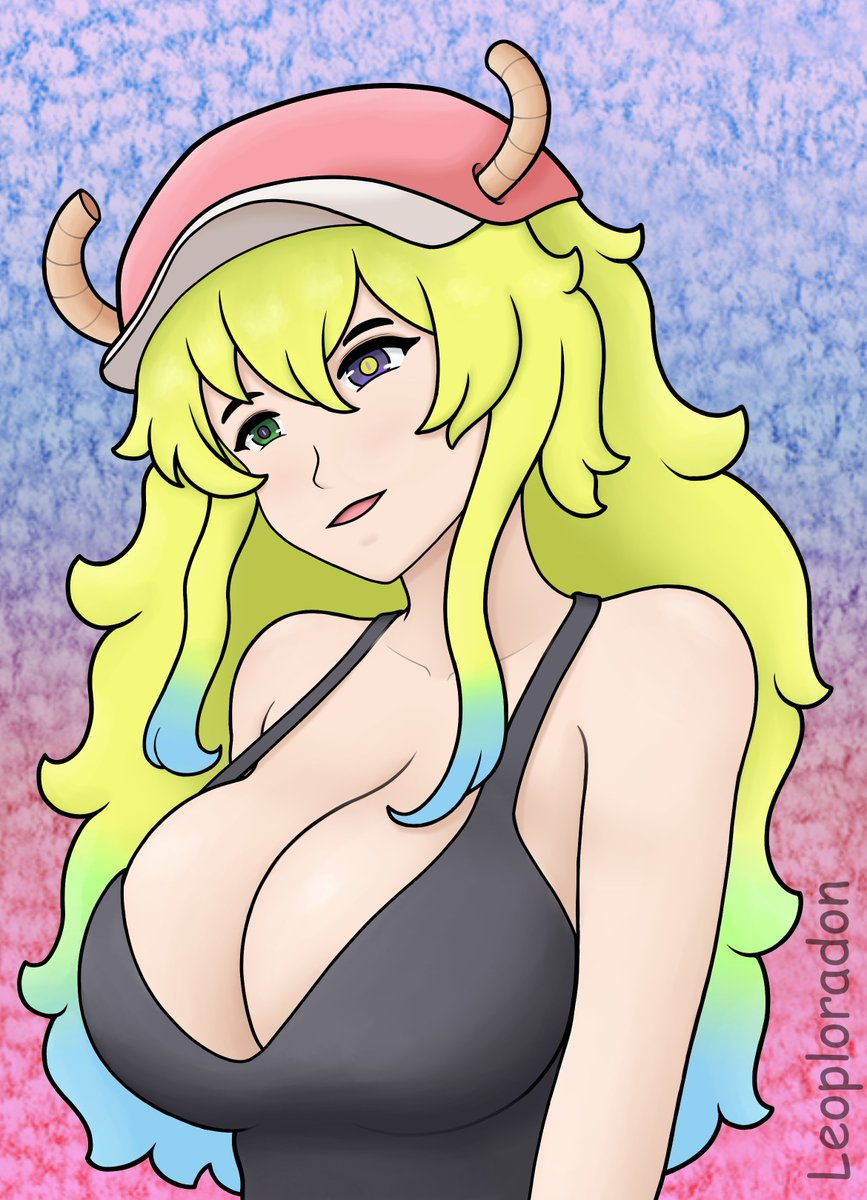 Lucoa seems fun to be around 💙🩷
#MissKobayashisDragonMaid #fanart