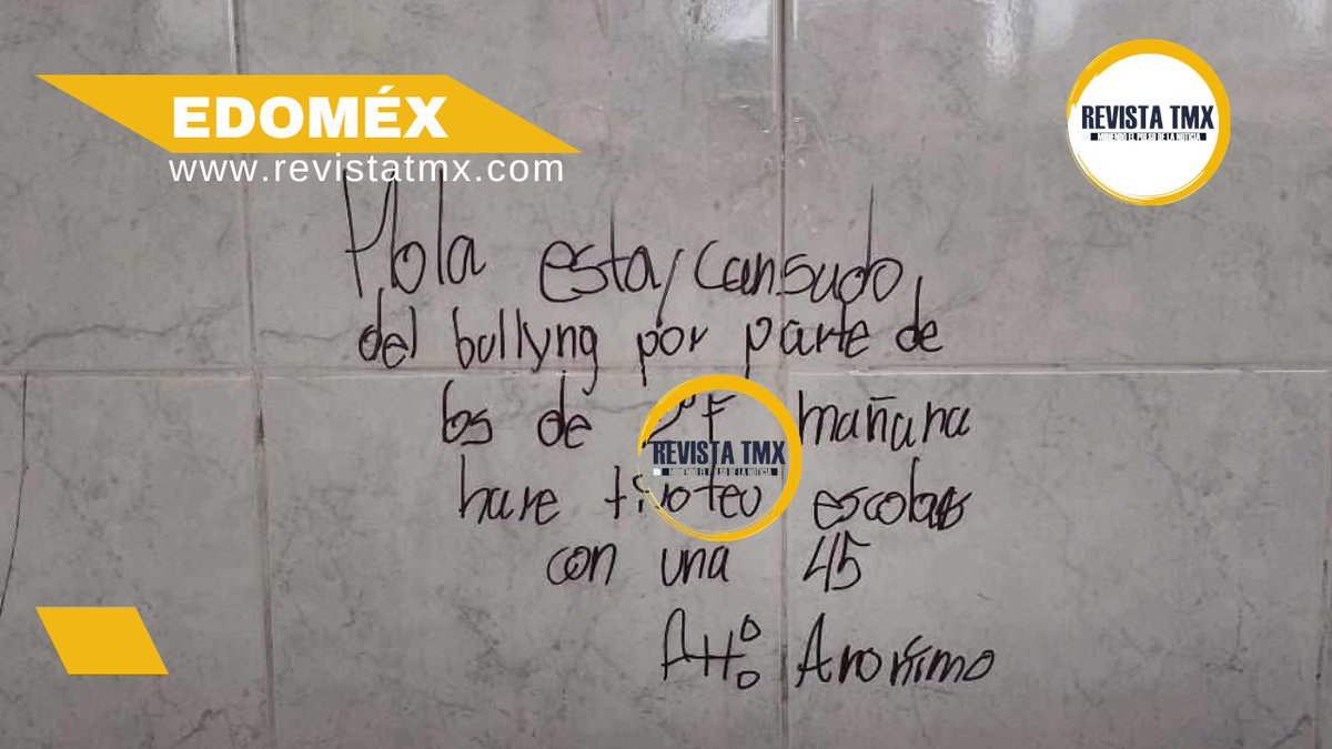 RevistaTMX's tweet image. 🚨 Amenaza de ataque en #secundaria de #Coacalco provoca #protesta y bloqueo de padres de familia
🌐 Nota disponible en: revistatmx.com/2026/04/21/ame…