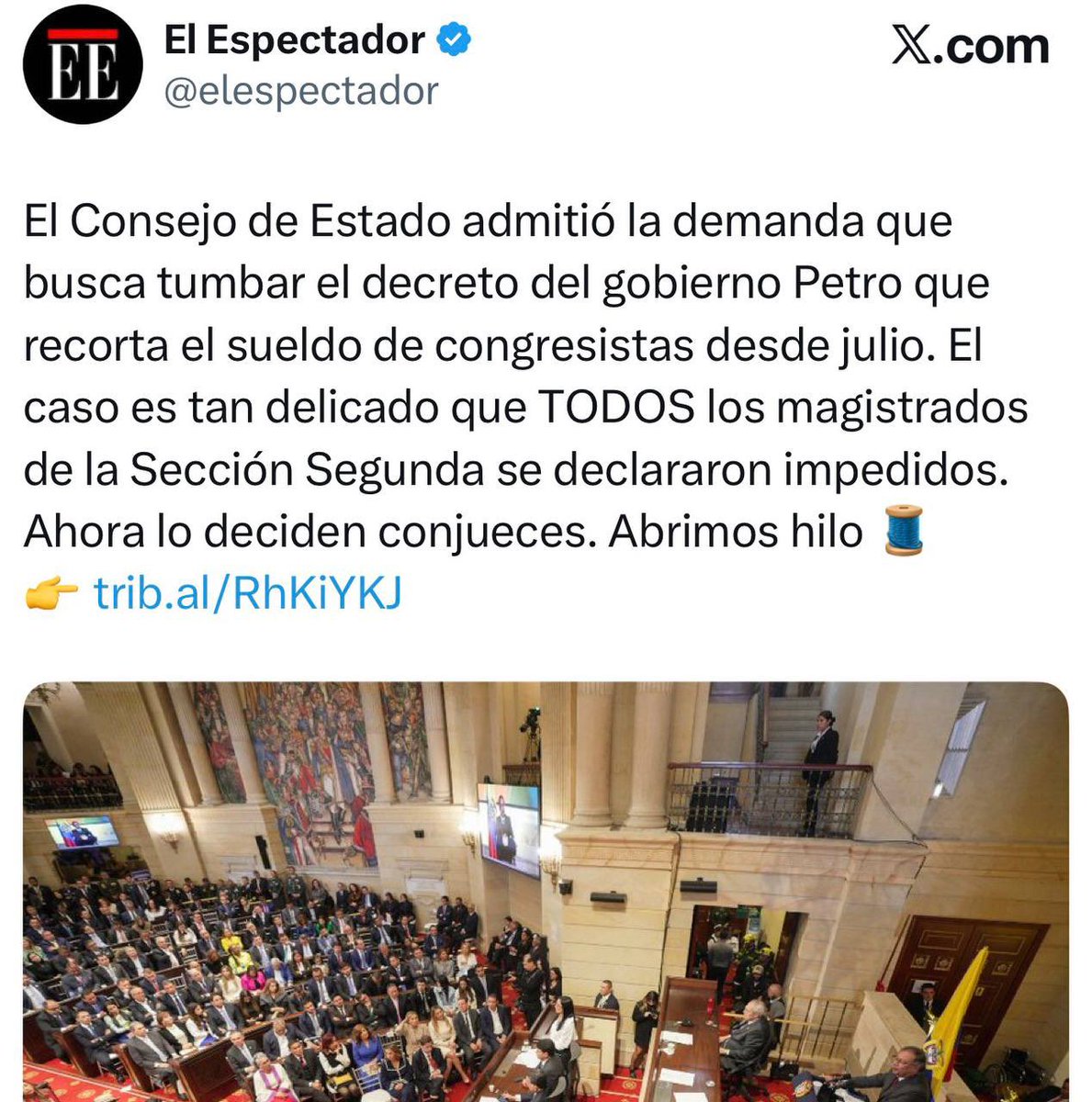 Ahí tienen a los hijueputas del <a href="/consejodeestado/">Consejo de Estado</a>, tratando de tumbar decretos que claramente sí benefician al país.
Ya sabemos para quién trabajan esta plaga miserable.
