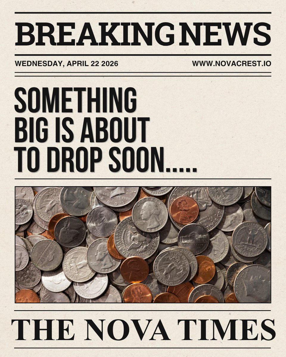 novacrest_io's tweet photo. From whispers to headlines 
Something massive is dropping soon 🚀 https://t.co/veXA1K4jV4