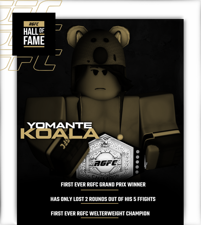 rgfcmma's tweet photo. RGFC Hall of Fame  Wave 2 Is Set in Stone ⛓️

The pioneers who built Ro-MMA into what it is today. https://t.co/O6qJJTwjnO