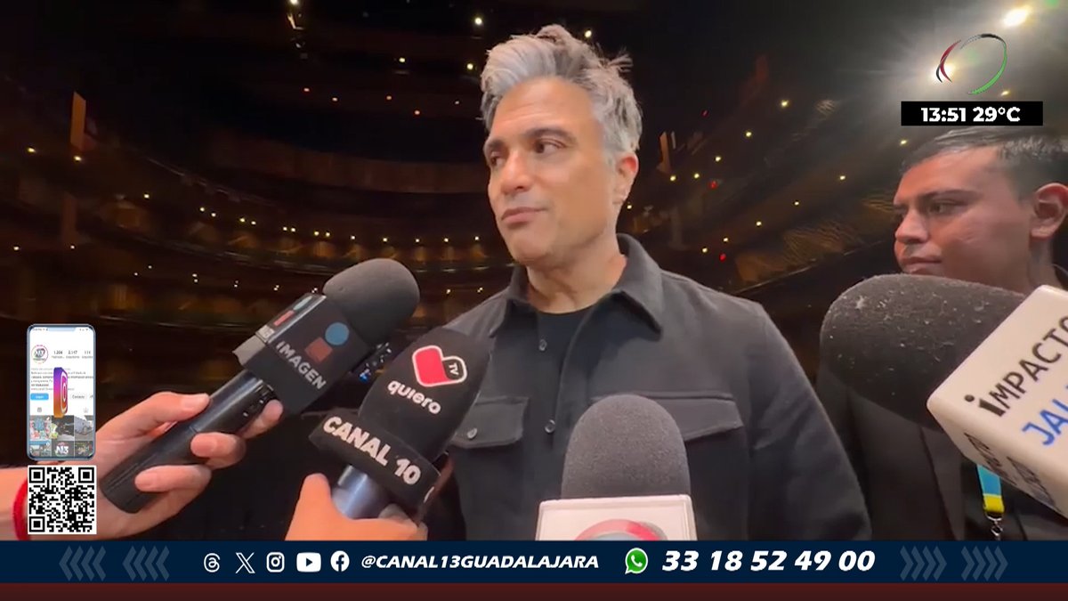 C13Guadalajara's tweet photo. ⭐️🎭El actor #JaimeCamil aseguró que #Jalisco es semillero de artistas y que se buscará que el 70% de la próxima filmación se sostenga con talento del Estado
#Espectáculos
📰Más #Noticias importantes en: https://t.co/adBpwFPIqZ https://t.co/weDrjMdQU1